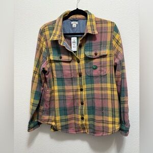 NWT LL Bean Women’s The 1912 Overshirt washed Orchd Medium